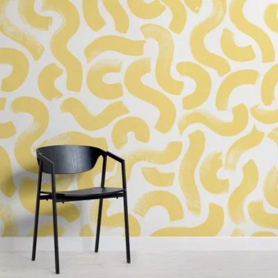 Paint Brush Strokes, Palm Wallpaper, World Map Wallpaper, Murals Wallpaper, Painter And Decorator, Abstract Wallpaper Design, Yellow Paint, Wall Murals Painted, Map Wallpaper