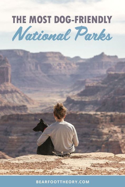 Road tripping with your dog? Here are the most dog-friendly National Parks, along with info on trails and campgrounds where pets are permitted. Pet Friendly Vacation Ideas, Dog Friendly Camping, Dog Friendly West Coast Road Trip, Travel With A Dog, Dog Friendly Travel Destinations, Dog Friendly Montana, Best Dog Friendly Vacations, Road Trip With Dogs Ideas, Dog Friendly California Road Trip