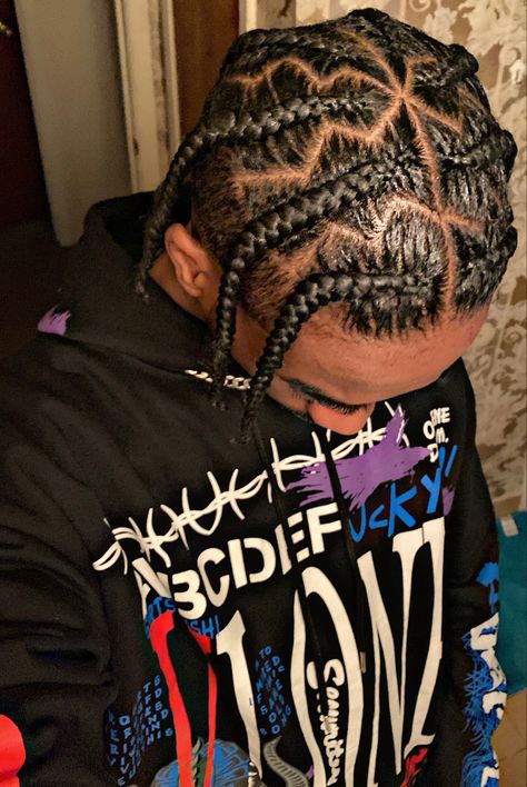 Men's Braids With Fade, Zig Zag Men Braids, Braided Hairstyles For Studs, Zig Zag Braids For Men, Criss Cross Braids Men, Braided Hairstyles For Men Black, Zig Zag Cornrows Braids For Men, Male Hairstyles Black Men Hair Braids, Black Boys Braids With Fade