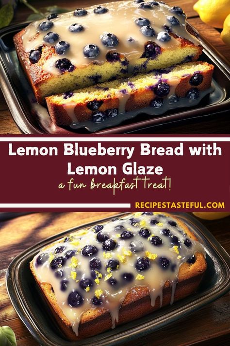 This soft, moist, and delicious Lemon Blueberry Bread is perfect for summer! With fresh blueberries and a tangy lemon glaze, it’s an easy quick bread that’s sure to impress. Lemon Blueberry Loaf With Lemon Glaze, Lemon Blueberry Glaze, Blueberry Bread Easy, Blueberry Lemon Loaf, Blueberry Lemon Bread, Lemon Glaze Recipe, Easy Quick Bread, Lemon Blueberry Loaf, Blueberry Loaf