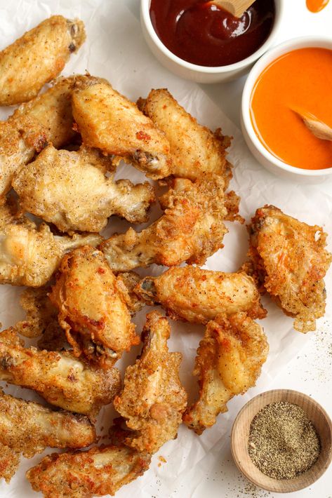 Whole30 Crispy Chicken Wings Aip Chicken Wings, Oven Fried Chicken Wings, Gluten Free Fried Chicken, Whole Foods Meal Plan, Air Fry Chicken Wings, Blueberry Lemon Scones, Crispy Baked Chicken Wings, Low Fat Chicken, Freezer Recipes