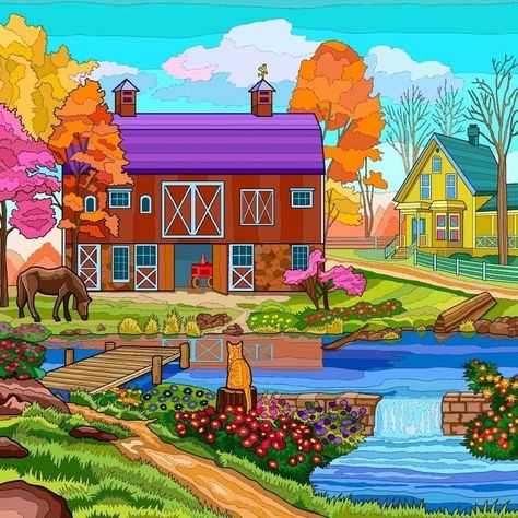 A 64 pieces jigsaw puzzle from Jigidi Jigidi Free Online Jigsaw Puzzles, Jigidi Puzzles, Peaceful Morning, Free Online Jigsaw Puzzles, Cottage Art, Jigsaw Puzzles Online, Challenge Yourself, Quick Cards, Artist Websites