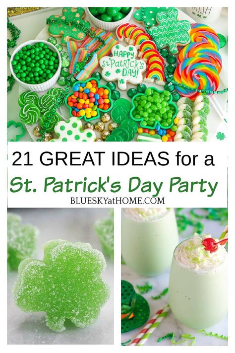 St Patrick’s Day Tea Party, St Patrick's Day Ideas, St Patrick Party Ideas, St Patricks Day Food Snacks, Saint Patricks Party Ideas, Kentucky Derby Party Ideas, Derby Party Ideas, Kentucky Derby Themed Party, Shamrock Cookies