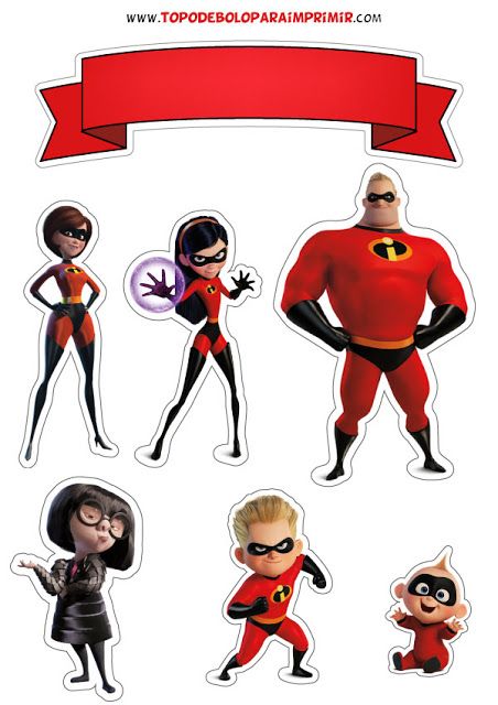 Topo de bolo os incríveis Incredibles Wallpaper, Incredibles Birthday Party, Avengers Cake Topper, Disney Incredibles, Tema Disney, Cake Designs Images, Instant Photography, Jack Jack