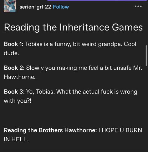 Inheritence Games, Inheritance Trilogy, Hawthorne House, Jennifer Lynn, The Inheritance Games, Inheritance Games, Game Quotes, Book Things, Book Jokes