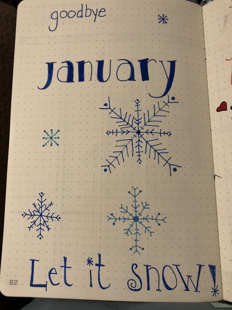 Goodbye January, January Bullet Journal, Bullet Journal Inspiration, Journal Inspiration, Journal Ideas, Bullet Journal, Let It Be, Quick Saves