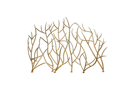 Fireplace Filler, Gold Fireplace Screen, Gold Fireplace, Decorative Fireplace Screens, Decorative Fireplace, Gold Twigs, Victorian Fireplace, Gold Branches, Fireplace Entertainment