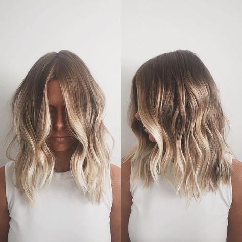 When it comes to medium-length hair, we're seeing lots of texture (loose waves and curls) combined with balayage. Tmavý Blond, Highlight Ideas, Blonde Balayage Highlights, Blond Balayage, Ombré Hair, Happy Hair, Hair Color Balayage, Beauty Ideas, Hair Envy