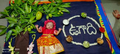 Ugadi Theme Photoshoot, Ugadhi Theme Baby Photoshoot, Ugadi Theme Baby Photoshoot, Ugadi Photoshoot For Babies, Ugadi Photoshoot, Monthly Photoshoot, Happy Valentines Day Pictures, Photoshoot Boy, 1 Month Baby