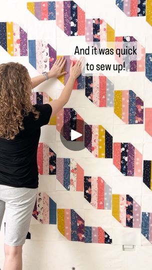 15K views · 9K reactions | From Jelly Roll to finished quilt…this Runway quilt sews up fast!  ➡️ comment LINKS and I’ll DM you the links for the pattern  One roll of Pre-Cut 2.5” strips makes this lap size Runway (56” x 66”) but the pattern also has six other size options and lots more fabric options!  ▪️fabric: Moonchild by @cottonandjoy for @rileyblakedesigns  ▪️pattern: Runway (lap size)  #runwayquilt #abrightcornerpatterns #jellyrollquilt #rileyblakedesigns #moonchildfabric #modernquilter #quiltsofinstagram #abrightcorner #rileyblake | Andy Knowlton | Global Genius · Sierra Sunrise Jelly Roll Patterns, Jelly Roll Quilt Patterns, Jellyroll Quilts, Easy Quilt Patterns, Quilting Techniques, Jelly Roll, Easy Quilts, Quilting Tutorials, Riley Blake Designs