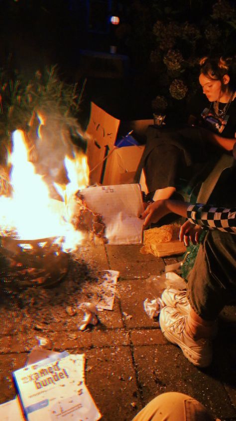 Burning Trash Can Aesthetic, Garbage Aesthetic, Burning Photography, Trashcore Aesthetic, Friends Snapchat, Magazine Moodboard, Fire Aesthetic, Girls Roadtrip, Garbage Collection