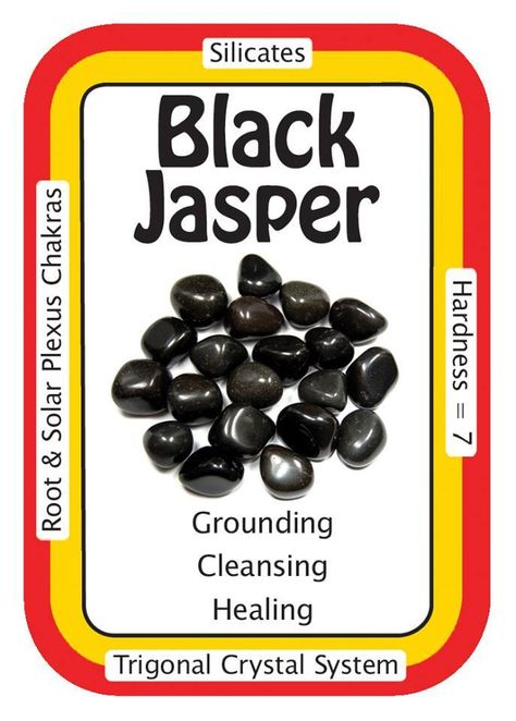 Crystal Card of the Day: Black Jasper, “I am emotionally grounded and physically stable.” Black Jasper (also known as Basanite) is great for the lower chakras,making it an excellent stone for... Jasper Meaning, Best Healing Crystals, Black Jasper, Metaphysical Store, Spirit Science, Crystal System, Gemstone Meanings, Crystal Magic, Crystal Meanings