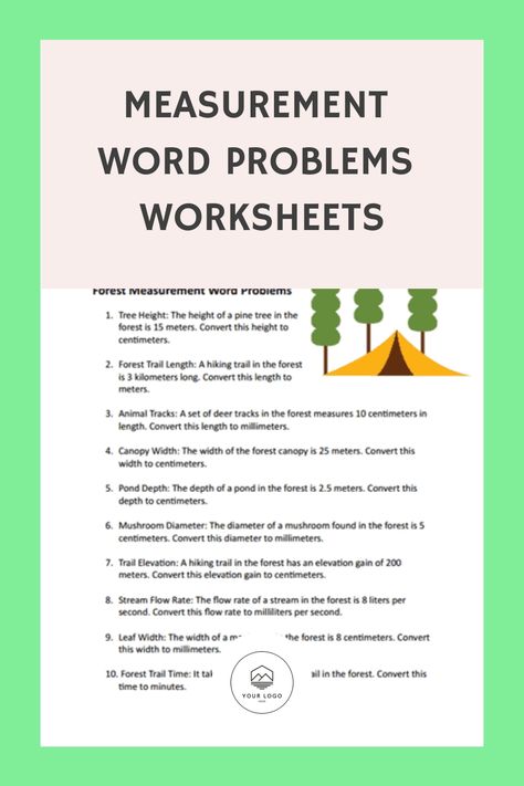 This worksheets all require students to either process measurement readings or take their own readings to solve a series of well respected word problems. Measurement Word Problems, Decimal Word Problems, Multiplication Word Problems, Addition Words, Fraction Word Problems, Division Word Problems, Measurement Worksheets, Social Media Measurement, Investment Analysis