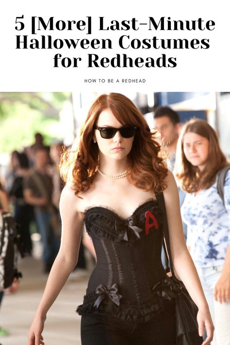 5 [More] Last-Minute Halloween Costumes for Redheads Halloween Costumes For Redheads, Costumes For Redheads, Halloween Costumes Redhead, Red Hair Costume, Red Head Halloween Costumes, Redhead Costume, Red Hair Halloween Costumes, Different Halloween Costumes, Hallowen Costume