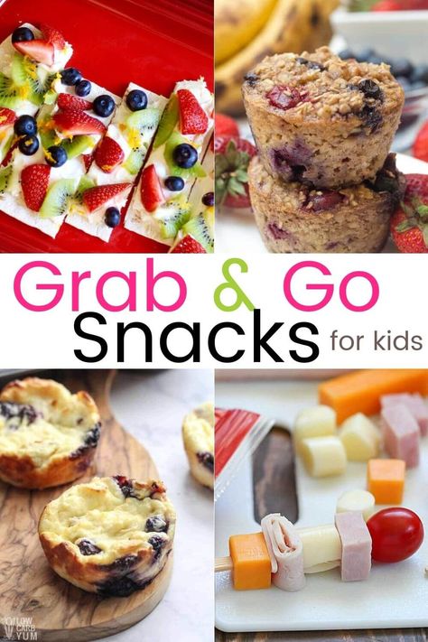 Snacks Grab And Go, Grab And Go Snacks, Protein Snacks For Kids, Easy Protein Snacks, Pumpkin Yogurt, Snacks For Kids, Kid Friendly Snack, Snack Bites, Unhealthy Snacks