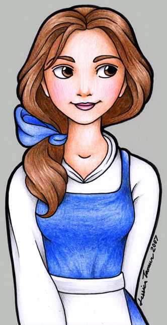 Belle Disney Character Drawings, Arte Doodle, Disney Drawings Sketches, Cute Disney Drawings, Girl Drawing Sketches, Disney Art Drawings, Disney Princess Drawings, Princess Drawings, Disney Sketches