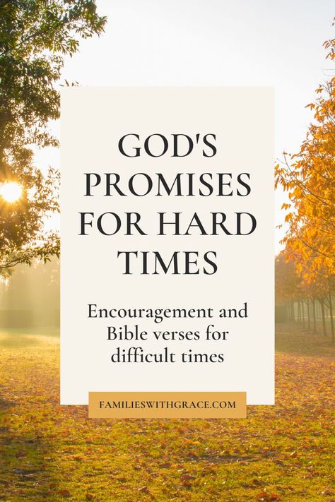 This contains: God's promises for hard times Uplifting Quotes For Hard Times Strength, God Is My Strength Quotes, Reglious Quotes, Comforting Bible Verses Hard Times, Lifes Challenges Quotes, Encouragement Quotes Hard Times, Uplifting Quotes For Hard Times, Bible Verses For When, Uplifting Inspirational Quotes