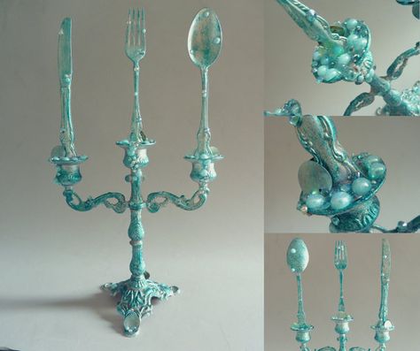 The Little Mermaid Candelabra with Dinglehopper by ArtofMarijke, €85.00 Little Mermaid Bathroom, Little Mermaid Room, Mermaid Decor Bedroom, Casa Disney, Mermaid Bathroom Decor, Mermaid Bedroom, Mermaid Bathroom, Art Coquillage, Mermaid Nursery