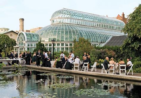 New York Wedding Guide - The Reception - Outdoor Venues -- New York Magazine Botanical Garden Wedding, Ny Botanical Garden Wedding, New York Botanical Garden Wedding, Brooklyn Botanic Garden, Wedding Venue New York, Brooklyn Botanical Garden Wedding, Franklin Park Conservatory Wedding, Greenhouse Venue, Wedding Planning Boards