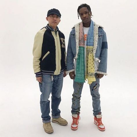 16 mil Me gusta, 56 comentarios - Asaprockyfits (@asaprockyfits) en Instagram: "A$AP Rocky and Nigo ⚠️✨ What‘s your opinion about Nigo‘s work ?" Nike Dunk High Outfit Men, Nike Dunk High Outfit, Ambush Jacket, Dunk High Outfit, Rocky Outfits, Rakim Mayers, Asap Rocky Outfits, Profile Artist, Asap Rocky Fashion