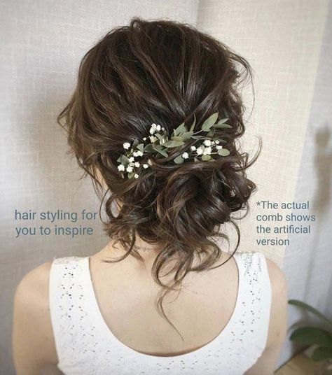 Romantic Wedding Hair, Wedding Hair Inspiration, Mom Wedding, Wedding Hairstyles Updo, Wedding Updo, Hair Comb Wedding, Wedding Hairstyles For Long Hair, Wedding Hair Pieces, Bridal Hair Pieces