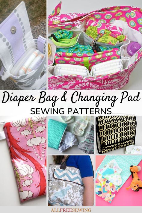 Any mom with a little one still in diapers can tell you that finding the right diaper bag is imperative. Now you can customize a bag yourself with the help of these free designs. Nappy Bag Pattern, Diy Diaper Bag Pattern Free, Doll Diaper Bag Pattern Free, Diy Nappy Bag, Diaper Bag Pattern Free, Diy Changing Pad, Diaper Bag Pattern, Diaper Bag Sewing Pattern, Diy Diaper Bag