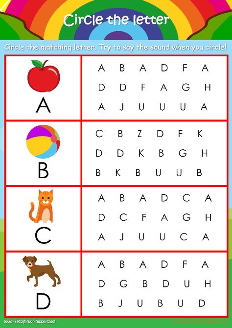 Uppercase Letter Recognition Activities, Letter Recognition Kindergarten Worksheets, Kg English Worksheets For Kids, Kg3 English Worksheets, Kg Worksheets For Kids English, How To Teach Alphabets To Kids, Worksheets For Alphabets, A Letter Worksheets For Kids, Kg 1 Worksheets English