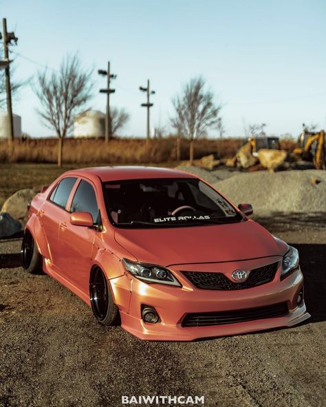 Toyota Corolla 2010, Dream Whip, Wide Body Kits, Girly Car, Rap Wallpaper, Toyota Cars, Wide Body, First Car, Future Car