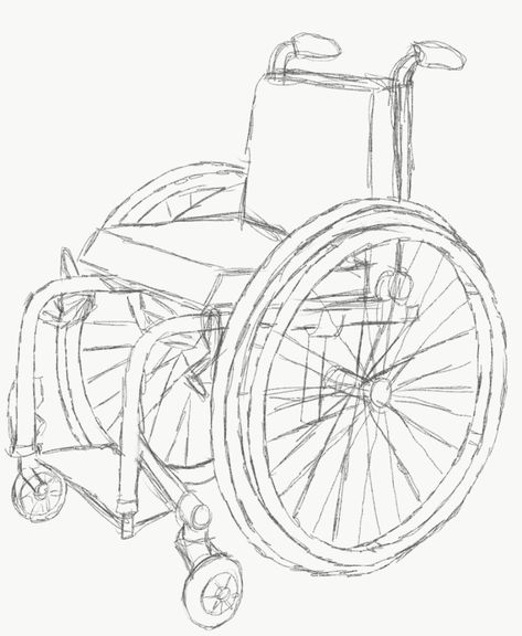 Wheelchair Drawing Reference, Drawing For Tattoos, Wheelchair Drawing, Wheel Chair, Wheelchair, Design Sketch, Tattoo Drawings, Drawing Reference, Drawing Ideas