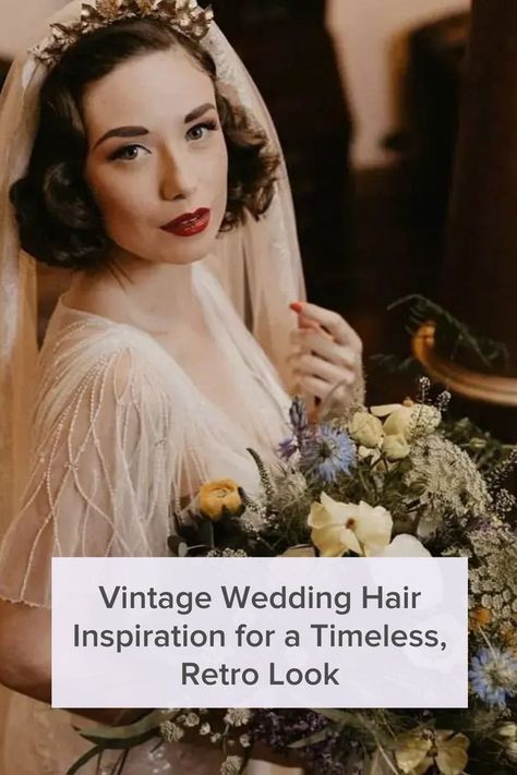 Dreaming of a timeless wedding day look? If so, there's nothing more fitting than vintage wedding hairstyles. Your big day will be one of your most photographed milestones, so naturally, you want your wedding hairstyle to last well past the first dance.

If you want to know what style can endure decades of fashion revolutions, it's worth stepping back into a bygone era and embracing everything that vintage wedding hair has to offer. Vintage Bridal Hair With Veil, Vintage Wedding Hair With Veil, Wedding Hair 60s, Vintage Wedding Updo, Vintage Wedding Hairstyles With Veil, 50s Wedding Hair, 1940s Wedding Hair, Vintage Wedding Hairstyles, Hollywood Glam Hair