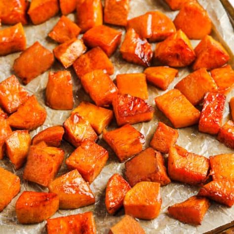 Brown Sugar Roasted Sweet Potatoes - Spend With Pennies Canned Sweet Potato Recipes, Potatoes On The Stove, Sweet Potato Casserole Crock Pot, Brown Sugar Sweet Potatoes, Vegetables Soup, Sweet Potato Recipes Roasted, Boiling Sweet Potatoes, Sweet Potato Recipes Healthy, Glazed Sweet Potatoes