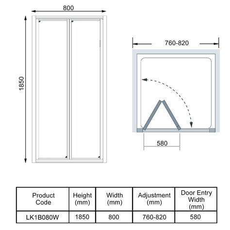 Lakes Classic White Framed Bi-Fold Shower Door - 6mm Glass Bifold Shower Door, Space Saving Solutions, Shower Tray, Folding Doors, Shopping Basket, Door Frame, Shower Doors, Classic White, Panel Siding