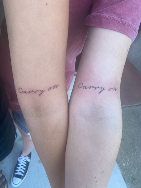 Carry On Tattoo, 5sos Tattoo, On Tattoo, Bestie Tattoo, Music Tattoos, Hot Tattoos, Beauty Stuff, Tattoo Inspo, Tattoo Quotes