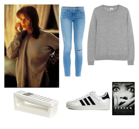 "Sidney Prescott - Scream 1996" by maddie-kitty-clark ❤ liked on Polyvore featuring Iris & Ink, Frame Denim and adidas Originals Sydney Prescott Costume, Sydney Prescott Outfit, Dead Poets Society Outfit, Sydney Prescott, Scream Outfits, Jill Roberts, Sidney Prescott, Scream 5, Scream 1996