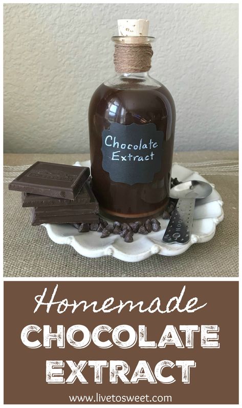 Chocolate Extract Recipes, Flavored Extract Recipes, Make Your Own Extracts, Homemade Extracts Recipes, Extract Recipes, Homemade Extracts, Hazelnut Extract, Diy Extracts, Chocolate Meringue Pie