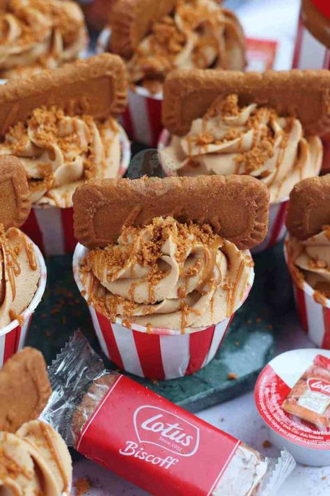 Nutella Rice Krispie Treats, Chocolate And Orange Tart, Biscoff Cupcakes, Biscuit Cupcakes, Easter Cheesecake, Speculoos Cookie Butter, Biscoff Recipes, Janes Patisserie, No Bake Lemon Cheesecake