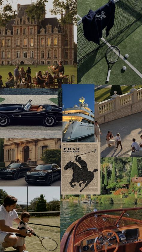 Money Mood Board, Money Mood, Tennis Aesthetic, Dream Cars Mercedes, Luxury Family, Kings Game, Couples Vibe, Feminine Aesthetic, Old Money Aesthetic