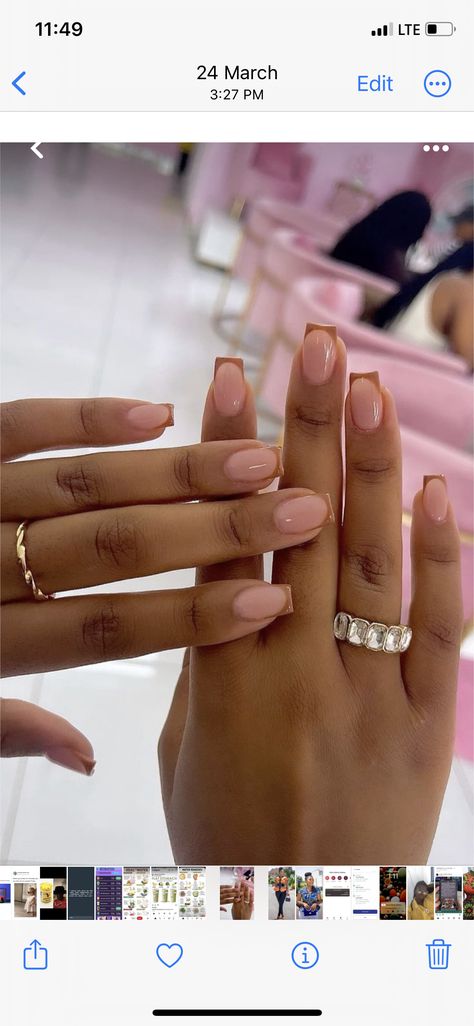 Short Almond Nails On Black Women, Nails On Darker Skin Tone, Perfect Nails Aesthetic, Neutral Summer Nails Square, Typing Nails, Natural Matte Nails, Sns Natural Nails, Nails For Fat Hands, Short Neutral Nails Acrylic