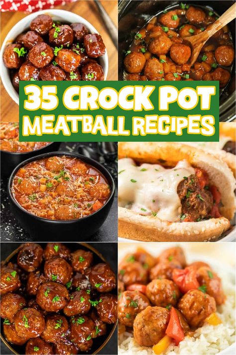 Easy Meatball Subs Crockpot, Crock Pot Meals With Meatballs, Meatball Recipes Football, Healthy Meatball Crockpot Recipes, Fall Crockpot Recipes Meatballs, Easy Potluck Meatballs, Crockpot Meatball Dinner Recipes, Crockpot Recipe With Meatballs, Crock Pot Recipes For Parties