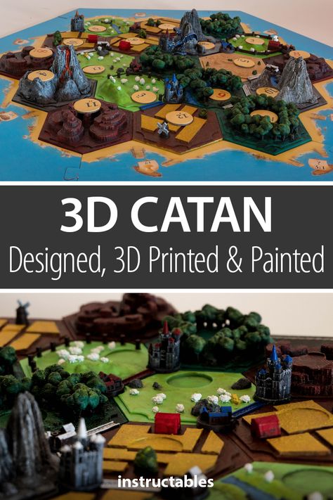 3d Printing Games, 3d Printed Games, Games Diy, 3d Board Game, Game Board, Board Game Design Ideas, D And D, 3d Printed Stuff, 3d Printing Ideas Useful