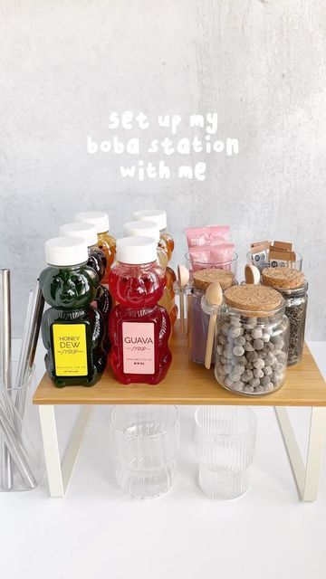 Boba Station, Taro Powder, Boba Bar, Jade Leaf Matcha, Italian Cream Soda, No Bake Sugar Cookies, Bubble Tea Recipe, Cafe Display, Iced Drinks Recipes