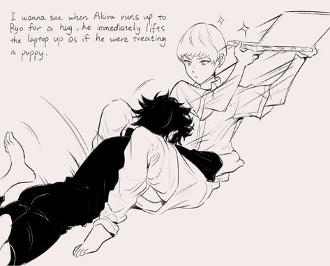 Ryo X Akira Fanart, Devilman Cry Baby Akira X Ryo, Cute Couple Reference, Ryo X Akira, Akira X Ryo, Devilman Cry, Devil Man, Inappropriate Thoughts, Blade Runner