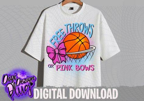 Free Throws Or Pink Bows, Bows Png, Clothes Printing, Party Png, Free Throw, Pink Bows, Reveal Party, Printable Decor, Reveal Parties