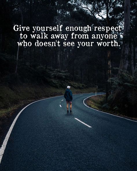 Know your worth. Respect yourself enough to know when to walk away from those who don't value you. You deserve better #selflove #respect #knowyourworth #boundaries #selfcare #empowerment #positivity #growthmindset Know Your Worth, You Deserve Better, Respect Yourself, Deserve Better, Knowing Your Worth, Growth Mindset, You Deserve, Boundaries, Self Care