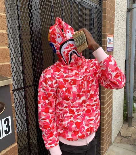 Pink Bape Hoodie, Y2k Pink Outfit, Bape Shark Hoodie, Bape Shark, Bape Hoodie, Shark Hoodie, Camo Sweatshirt, Buy Hoodies, Outfit Streetwear