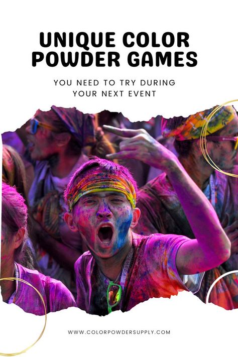 Unique Color Powder Games You Need to Try During Your Next Event Color Powder Games, Color Powder Party, Color Wars Games, Color Run Party, Color Run Ideas, Color Run Powder, Battle Party, Relay Games, Colour Run