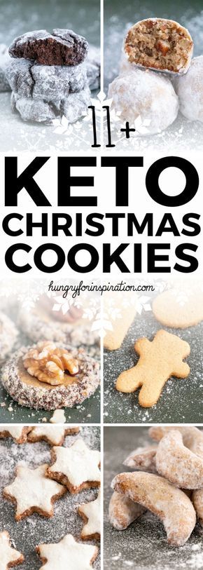 11+ Keto Christmas Cookies that'll keep you in ketosis during the holiday season! Delicious & Healthy Keto Holiday Cookies that are easy to make and high in fiber as well as healthy fats! #keto #ketodiet #ketodessert #ketocookies #ketorecipes #ketogenic #ketogenicdiet #lowcarb #lowcarbrecipes #lowcarbdiet #lowcarbdessert #lowcarbcookies #christmascookies #holidaycookies Dukan Desserts, Christmas Keto, Galletas Keto, Low Carb Christmas, Keto Christmas Cookies, Keto Holiday Recipes, Keto Treats, Keto Holiday, Keto Christmas