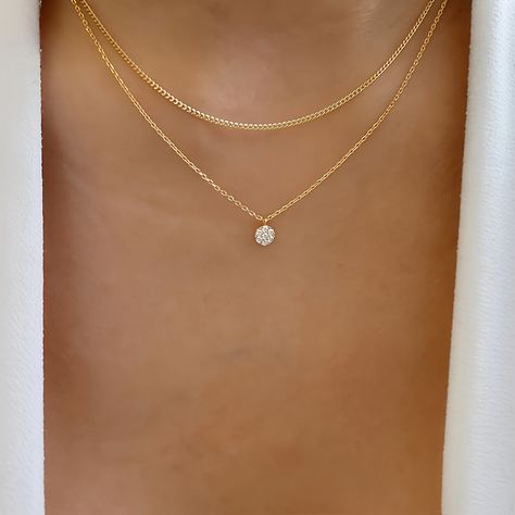 Faster shipping. Better service Gifts Amazon, Corak Bunga, Cheap Necklaces, Crystal Choker Necklace, Necklace Layered, Round Solitaire, Solitaire Pendant Necklace, Classic Necklace, Crystal Choker