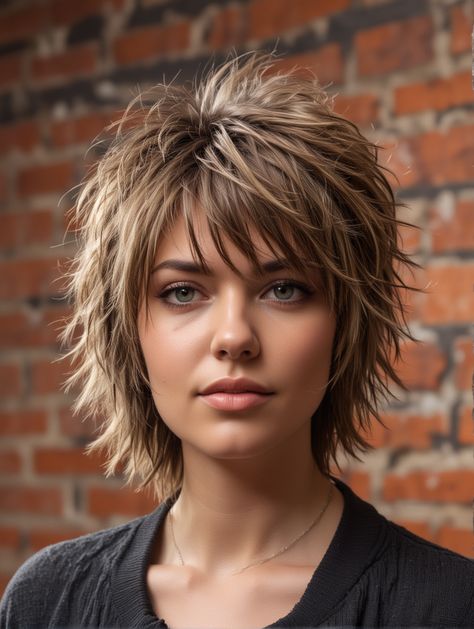 37 Shag Haircut Short For New Look 2024 – Scan to Talk Haircut One Length, Bun Twist, Choppy Bob Hairstyles For Fine Hair, Rocker Hair, Hair French, Layered Pixie, Dunner Wordend Haar, Short Shaggy Haircuts, Short Choppy Haircuts