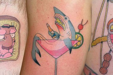 Tattoo par Brindi Designs Quotes, Worlds Best Tattoos, Bottle Tattoo, Awesome Tattoo, Summer Tattoo, Tattoo Prices, Hip Tattoos Women, Ocean Tattoos, Shark Tattoos